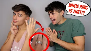 Wearing An ENGAGEMENT RING To See How My Boyfriend Reacts...