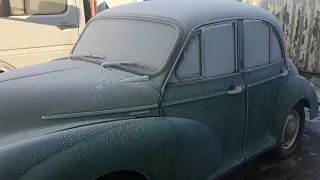 Morris minor 1969 start up in -6 "sat on the the same spot for 2 months" definitely the car for me