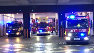 London Fire Brigade A242 A242  SOHO Turnout Fire Station Pump And Pump Ladder Turnout With Sirens!