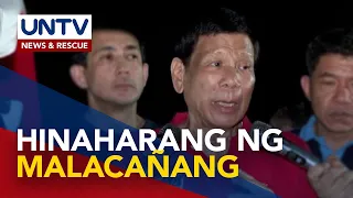 Ex-Pres. Duterte, binatikos ang pagbawi ng permit sa Dumaguete rally: ‘Galing sa Malacañang’