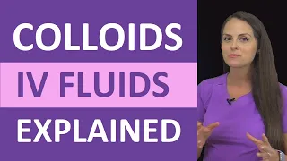 Colloids IV Fluid Types Explained: Nursing NCLEX Review Fluid & Electrolytes