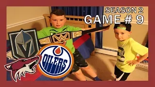 KNEE HOCKEY GAME # 9 - COYOTES / KNIGHTS / OILERS - SEASON 2 - QUINNBOYSTV