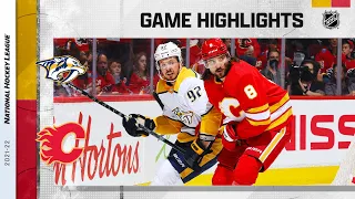 Predators @ Flames 11/2/21 | NHL Highlights