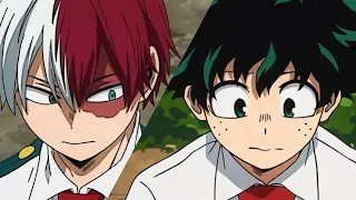 todoroki comforting midoriya