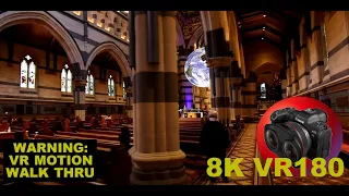 8K VR180 ST PAUL'S CATHEDRAL in MELBOURNE VICTORIA walk through of Anglican church 3D Travel/Music