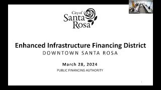 Public Financing Authority Regular Meeting March 28, 2024