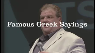 Famous Greek Sayings