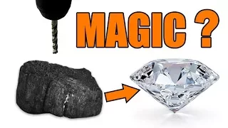 CHARCOAL vs. DRILL PRESS | How to make a real diamond