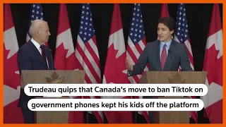 Trudeau: a side benefit of TikTok ban, his kids can't use it