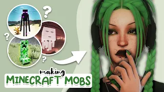 Minecraft Mobs as Sims ⛏ | Sims 4 Create a Sim Challenge