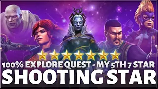 Exploring 100%  Shooting Star Quest - 5th seven star?