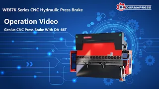 Demonstration on how to operate CNC Press Brake with DA66T CNC Controller I Durmapress WE67K Press