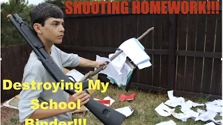 Destroying My School Binder!!!!