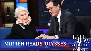 Helen Mirren Reads Poetry To An Emotional Stephen Colbert