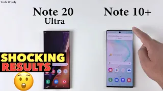 SAMSUNG Note 20 Ultra vs Note 10+ : Speed Test + Size Comparison + Ram Management