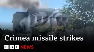 Russia's Crimea navy base hit in Ukraine missile strike- BBC News