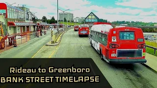 Ottawa OC Transpo route 6 Rideau to Greenboro (bank street) timelapse