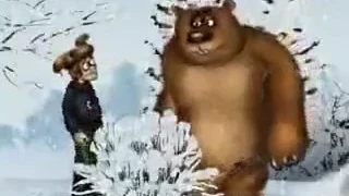 охотник и медведь