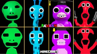 Garten of Banban 5 ALL JUMPSCARES vs MINECRAFT | Kittysaurus, Nosey Nick, Miss Albie, Benito