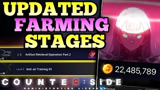 [COUNTER: SIDE] BEST FARMING STAGE, UPDATED PROGRESSION, FUSION CORE TIPS, NO HARD MODE ACT 5