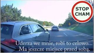 Specjalnie doprowadził do kolizji?! - zdarzenia na zwężeniu jezdni  #570 Wasze Filmy