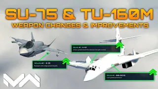 BUFF Su-75 Checkmate & Tu-160M Bomber Weapon Changes Gameplay | Modern Warships ALPHA UPDATE