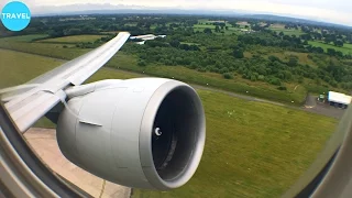 GE90 ENGINE ROAR | Singapore Airlines 777-300ER Takeoff from Manchester Airport!