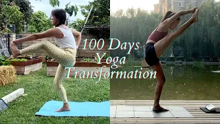 100 Days of Yoga Transformation - Comparisons of Before and After