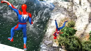 GTA 5 SPIDERMAN Mod Ragdolls Compilation #5 (GTA 5 Fails Funny Moments/Ragdolls)