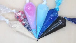 Making Crunchy Slime with Piping Bags #15