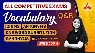 Vocabulary | English Class For All Punjab Competitive Exams By Rajneesh Mam