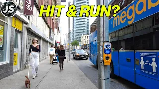 Queen East and a Hit-and-run | Downtown Toronto Walk