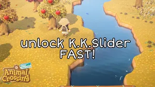 How to unlock K.K.Slider FAST!//ACNH Guide//Animal Crossing:New Horizons//Part 2