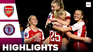 Arsenal vs Aston Villa | Highlights | FA Women's Continental Tyres League Cup Semi Final 06-03-2024