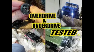 TRX4 UPGRADED AND TESTED... AGAIN! OVERDRIVE/UNDERDRIVE GEARING