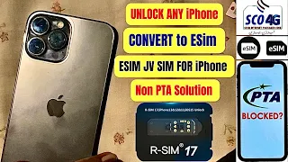 ESIM JV SIM TUTORIAL | SCOM FOR JV IPHONE | NEW ESIM JV SIM | NON PTA SOLUTION ANY IPHONE