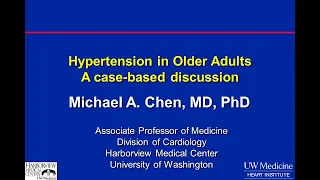 Hypertension in Older Adults: A case-based discussion