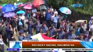 SAF member Nicky Nacino, nailibing na