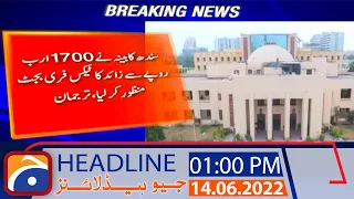 Geo News Headlines Today 01PM | 14 June 2022