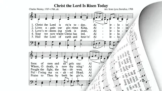 Christ The Lord Is Risen Today (Pipe Organ + Music)