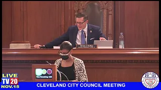 Cleveland City Council Meeting, November 15, 2021