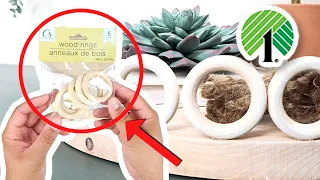 Hurry And GRAB These $1 Wood Rings For These Unbelievable DIYS! All *NEW* Dollar Tree DIY Hacks 😱