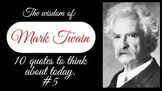 Famous quotes from Mark Twain #5. Famous frases about life to think about during the day.