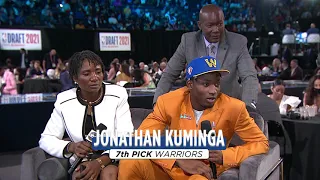 Golden State Warriors select Jonathan Kuminga 7th Overall