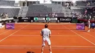 Wawrinka practice in Rome 2015