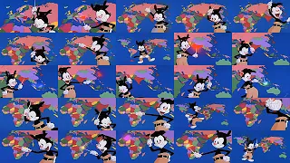 Yakko's world but it's played in different speeds (Kinda creepy)