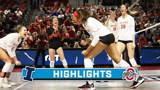 Illinois at Ohio State | Highlights | Big Ten Volleyball | Oct. 13, 2023