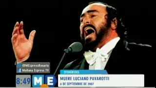 MUERE LUCIANO PAVAROTTI 2007 #6deSetiembre #Efemérides