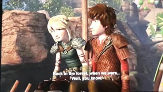 Dragon race to the edge S4 E13 Hiccup and Astrid Kiss😚