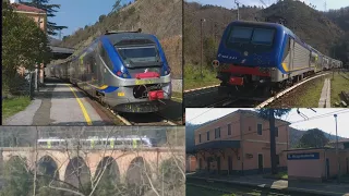 30 minuti di orologio nella stazione di Acquasanta con 2 treni etr 425 105 Jazz + e464 541 Vivalto